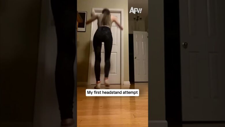 My first headstand attempt