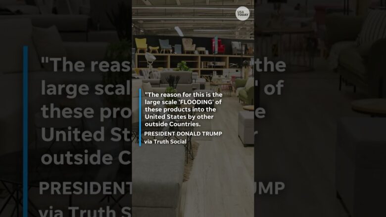 Trump announces new tariffs on drugs, duties on trucks and furniture #Shorts