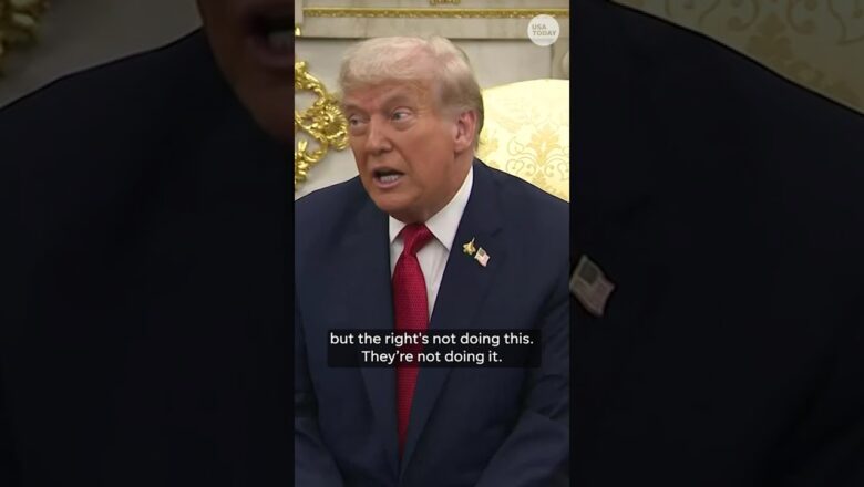 Trump warns of escalating violence after ICE shooting #Shorts