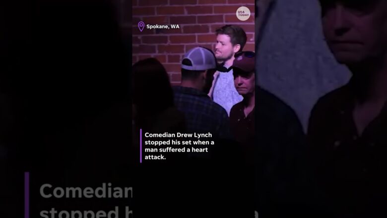 Watch Drew Lynch comedy crowd save man having a heart attack #Shorts