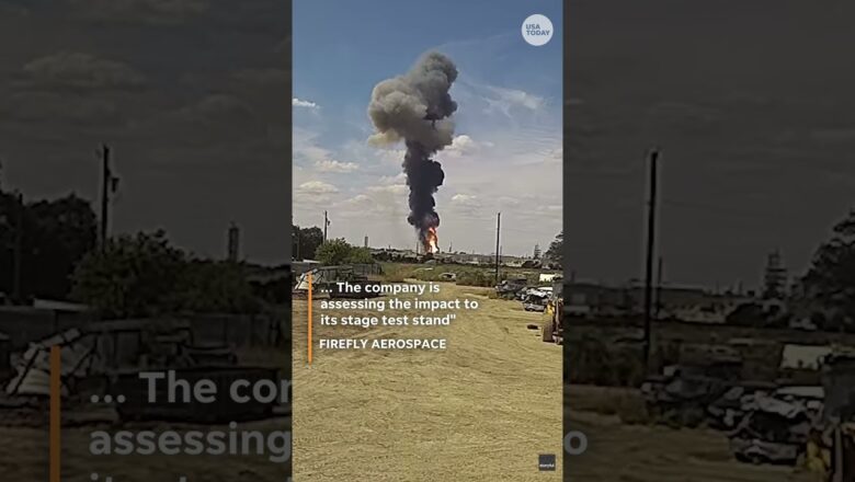 Watch rocket test flight explosion caught on CCTV camera #Shorts