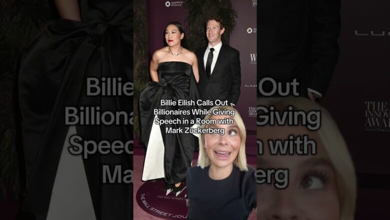 Billie Eilish Calls Out Billionaires While Giving Speech in a Room with Mark Zuckerberg