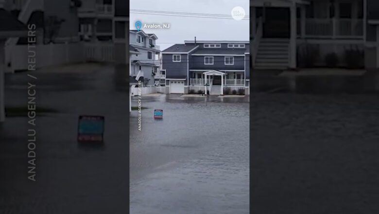 Drone video shows North Carolina homes slammed by powerful nor’easter surf