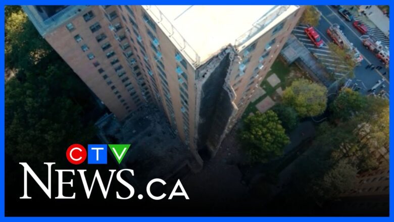 Explosion triggers partial collapse of New York City apartment building