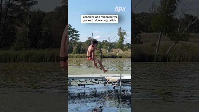 I can think of a million better places to ride a pogo stick