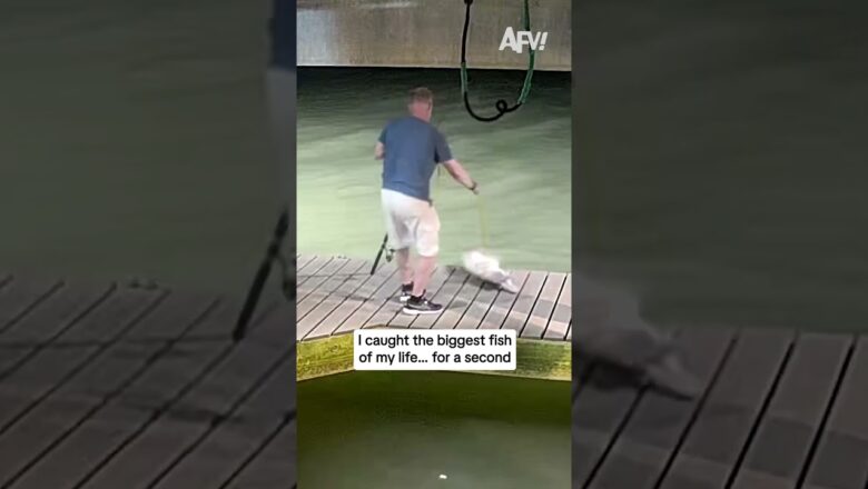 I caught the biggest fish of my life… for a second