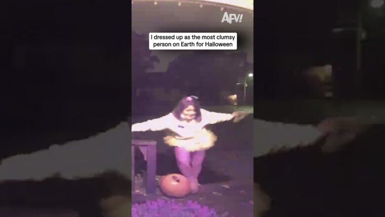I dressed up as the most clumsy person on Earth for Halloween