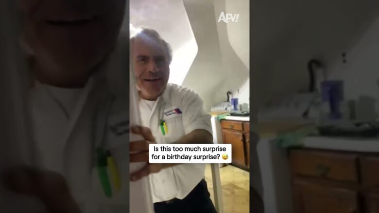 Is this too much surprise for a birthday surprise? 😅