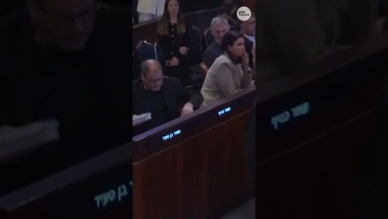 Man interrupts Trump’s speech at Knesset, expelled