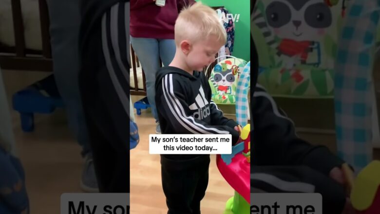 My son’s teacher sent me this video today…