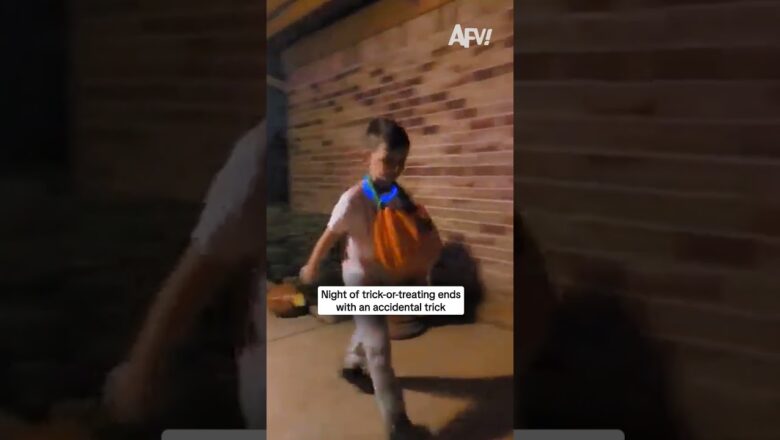 Night of trick-or-treating ends with an accidental trick