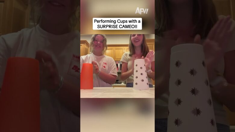 Performing Cups with a SURPRISE CAMEO!!