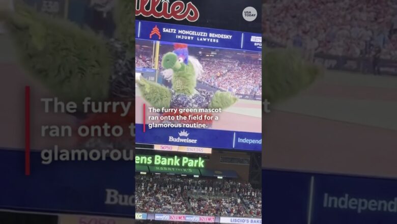 Phillie Phanatic steals the spotlight in full Taylor Swift ‘Showgirl’ glam
