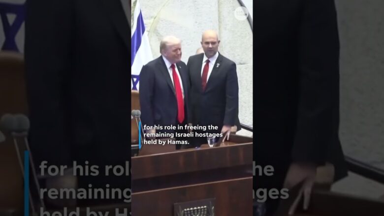 President Donald Trump receives standing ovation in Israel