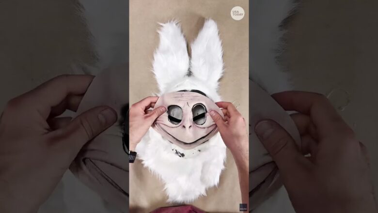 See the eerily-realistic Halloween mask of the viral Labubu doll