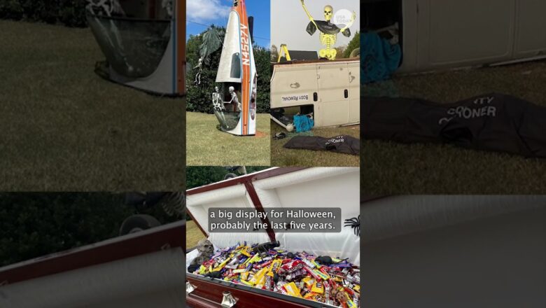 See the fiery Halloween decoration that’s almost too realistic