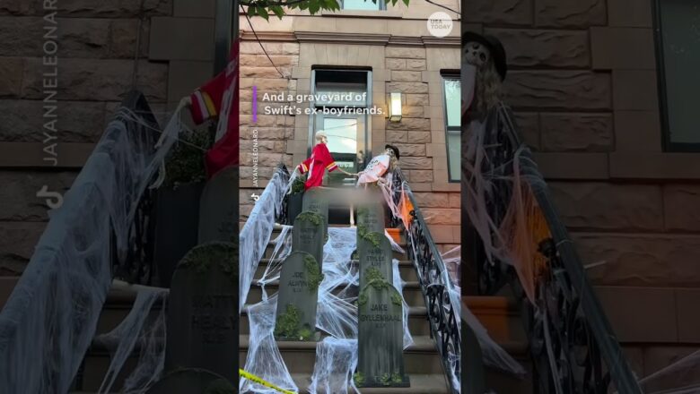 Taylor Swift-inspired Halloween decorations enter the ‘Showgirl’ era
