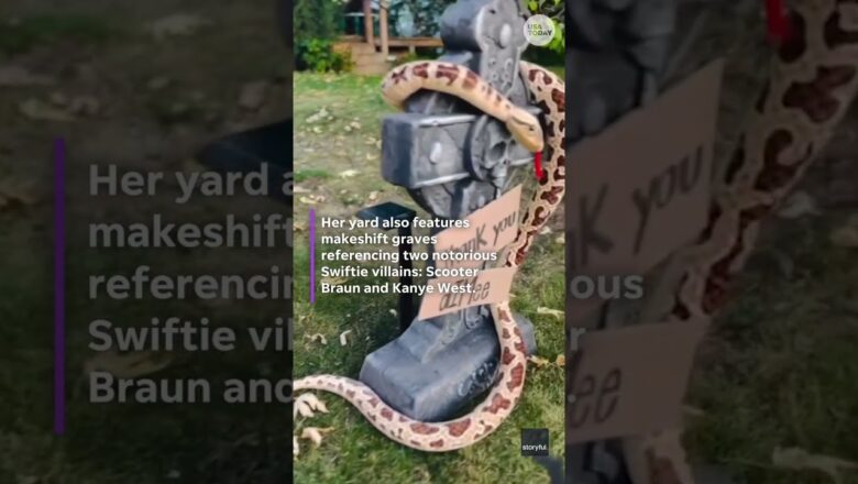 Taylor Swift-themed Halloween yard in Minneapolis draws nonstop fan attention