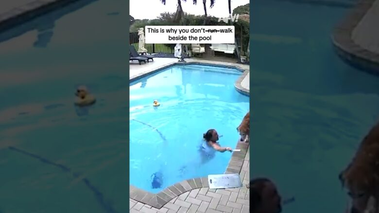 This is why you don’t -run- walk beside the pool