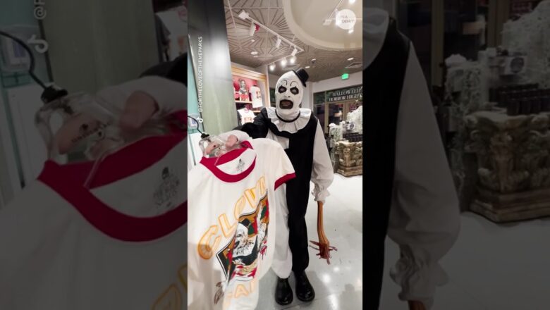 Watch Art the Clown’s viral antics at Halloween Horror Nights