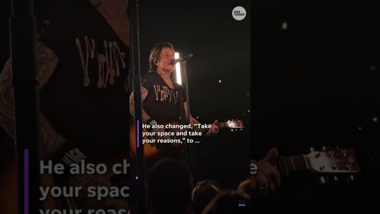 Watch Keith Urban change song before Nicole Kidman divorce news