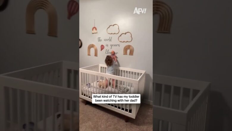 What kind of TV has my toddler been watching with her dad?