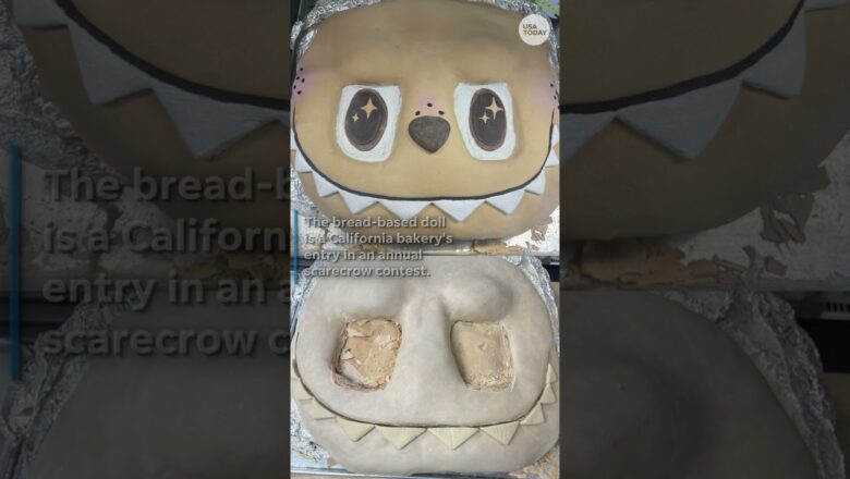 Who kneaded this? See a massive Labubu made of bread