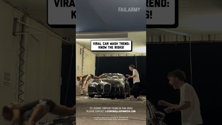 car wash fail | what was she thinking?