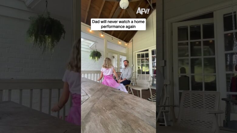 Dad will never watch a home performance again