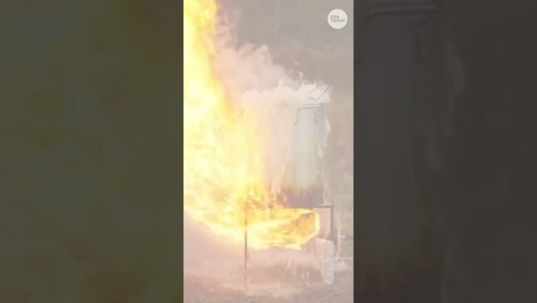 Fire crews show dangers of deep frying a turkey on Thanksgiving