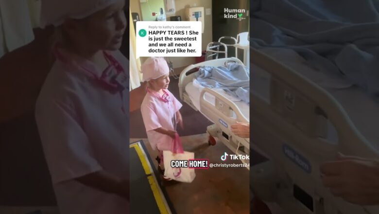Girl brings love to help her sick great-grandma in the hospital