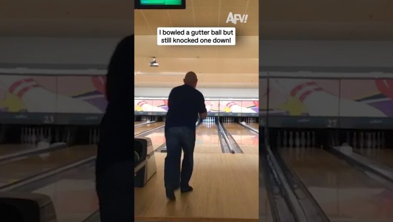 I bowled a gutter ball but still knocked one down!