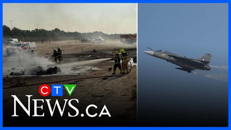 Indian fighter jet crashes during the Dubai Air Show and kills pilot