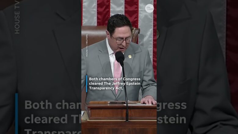 President Trump signs bill ordering release of Jeffrey Epstein files