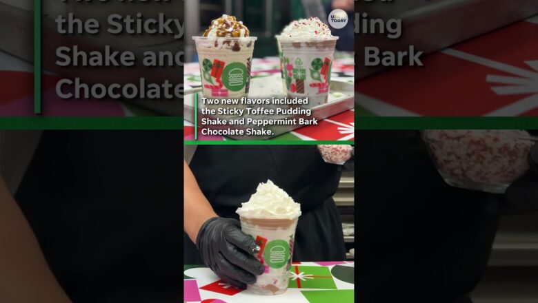 Shake Shack debuts holiday shake lineup, see USA TODAY reporter try it #Shorts