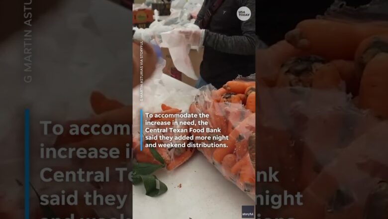 Texans wait in line for food bank as government shutdown disrupts SNAP #Shorts