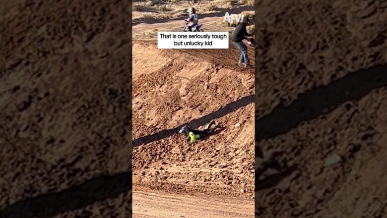 That is one seriously tough but unlucky kid