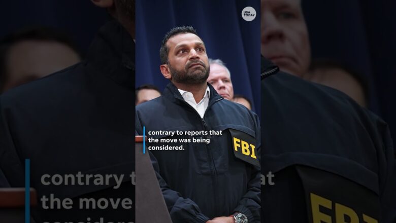 Trump confirms Kash Patel will stay as FBI director #Shorts