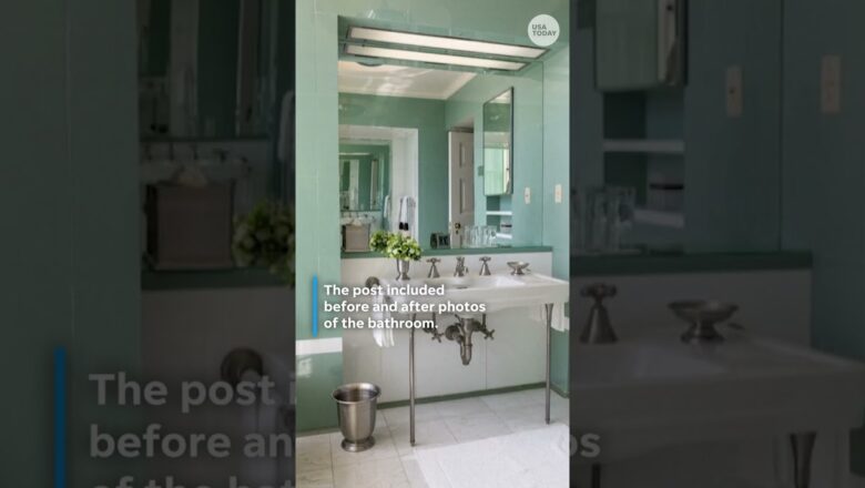 Trump reveals before and after renovations to White House Lincoln Bathroom