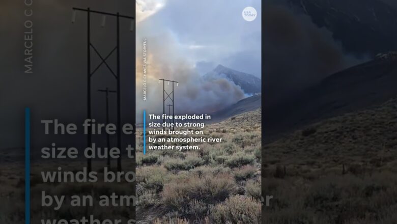 Wildfires causes evacuations, destroys homes in Northern California #Shorts