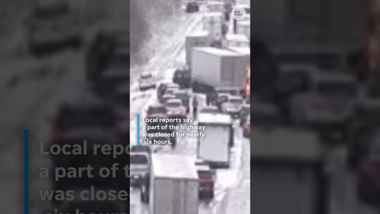 45 vehicles involved in pile up on icy Indiana highway