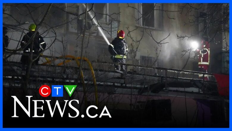 Aftermath of Russian attack on Odesa, Ukraine, that wounded several people