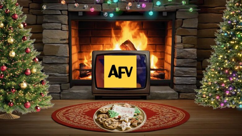 AFV Yule Log Fireplace🔥 Non-Stop Funny Video Marathon