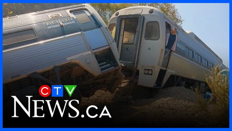 At least 13 people dead after train derailment in Mexico