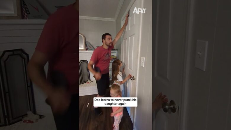 Dad learns to never prank his daughter again