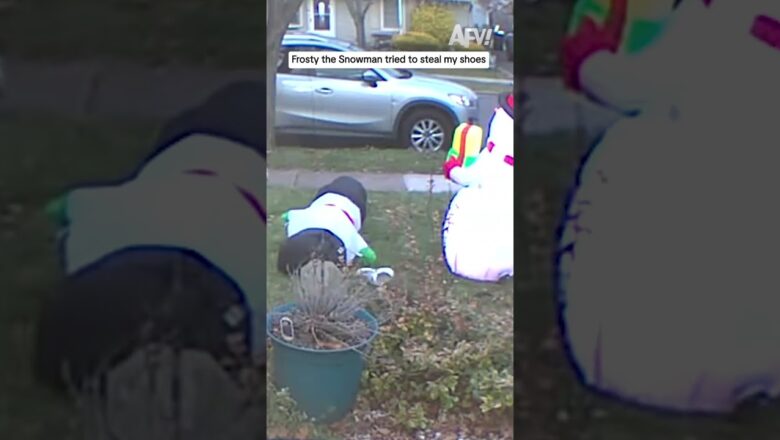 Frosty the Snowman tried to steal my shoes