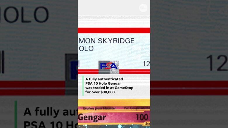 GameStop pays customer $30,494 for perfect condition Gengar Pokémon card