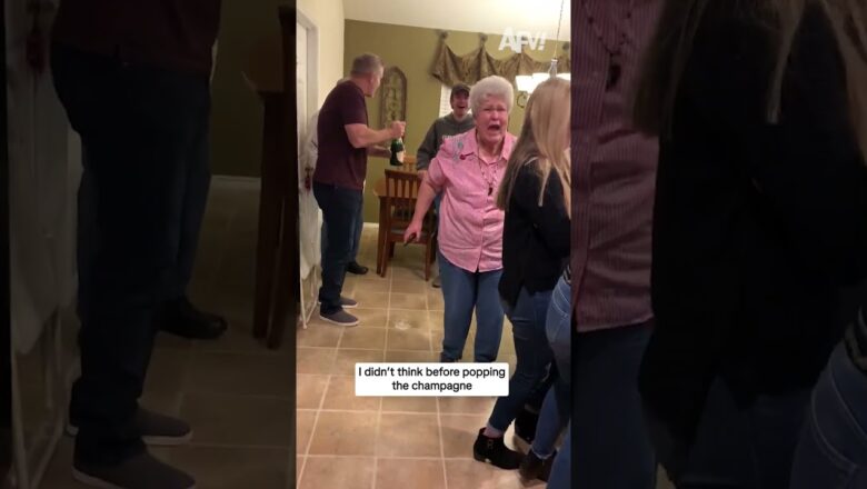 I didn’t think before popping the champagne