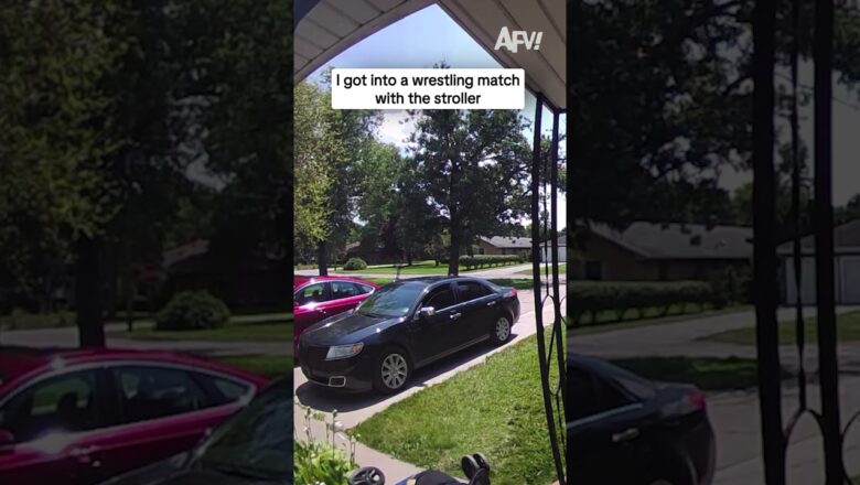 I got into a wrestling match with the stroller