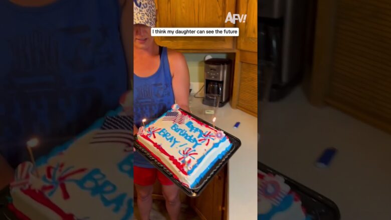 I think my daughter can see the future